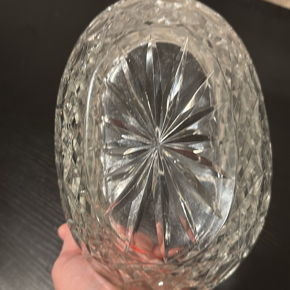 Vintage crystal basket - Picture 7 of 9